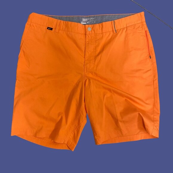 ⛳ Nike Golf Dri-FIT Modern Fit Bright Orange Performance Shorts (Size 38) - Picture 2 of 9